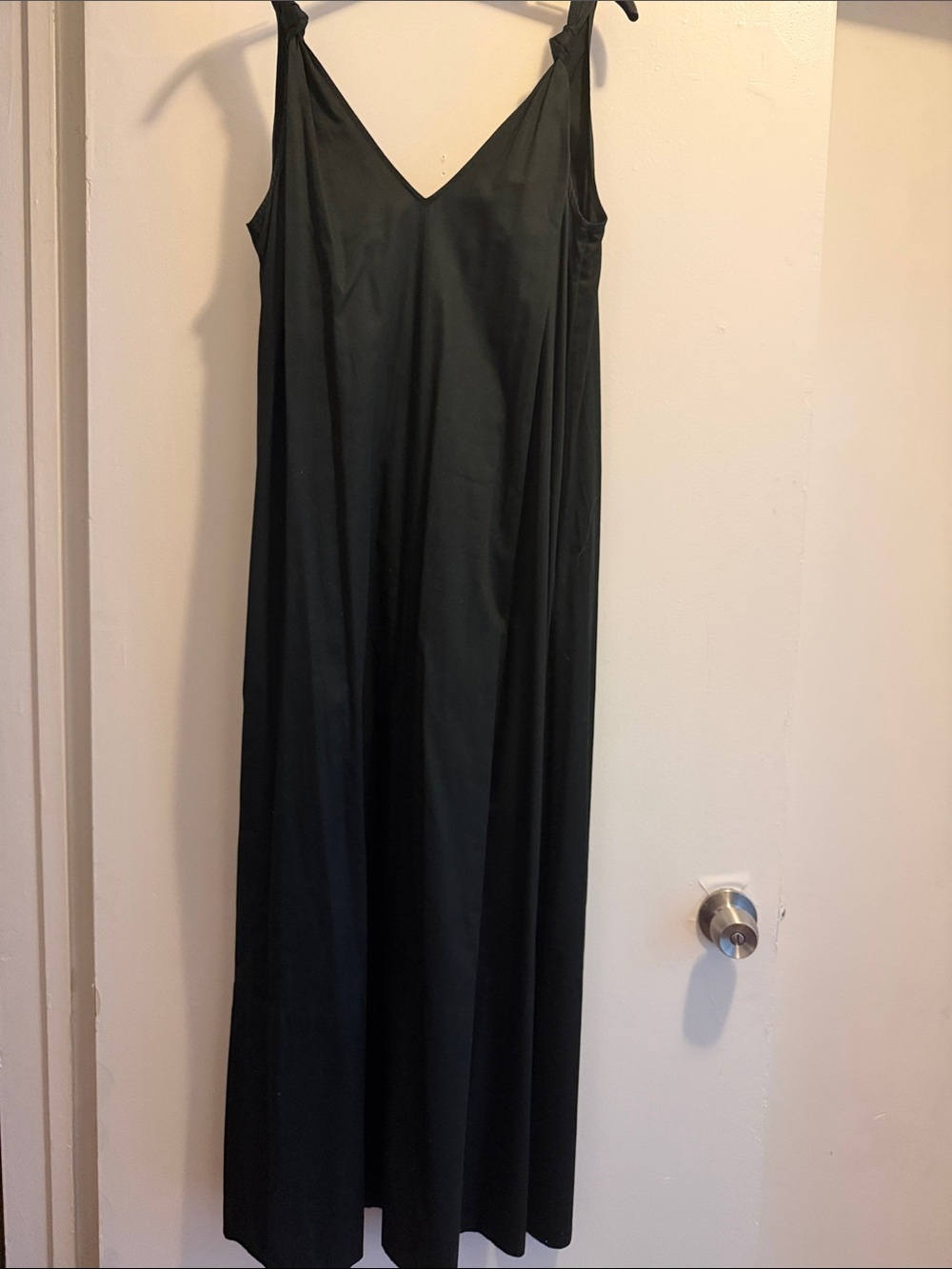 Classic Black V-Neck Maxi Dress